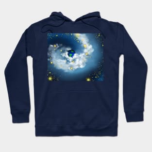 The World In His Hands Space Hoodie